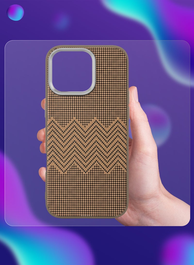 CATANES iPhone 16 Pro  Case Cover Carbon Fiber Pattern Phone Case Slim Shockproof Back Cover Classic Plaid - Image 5